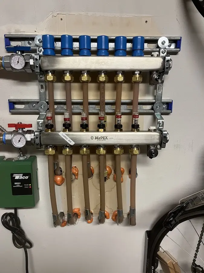 Plumber performing Gas Line Installation at a residential property in Bon Secour